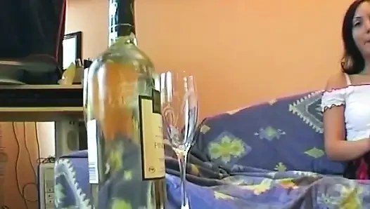 Brunette Fingers Her Wet Pussy in Close up