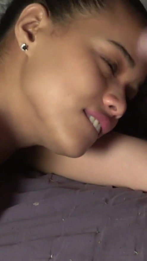 Ball and ass licking done by my horny little stepsister, very close up. Great, great facial! | Clip 2