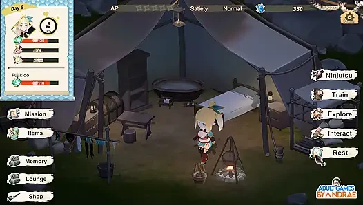 Melarikan diri, peri ninjaku! Gameplay 3d bagian 2 - latihan dan eksplorasi lizet dimulai