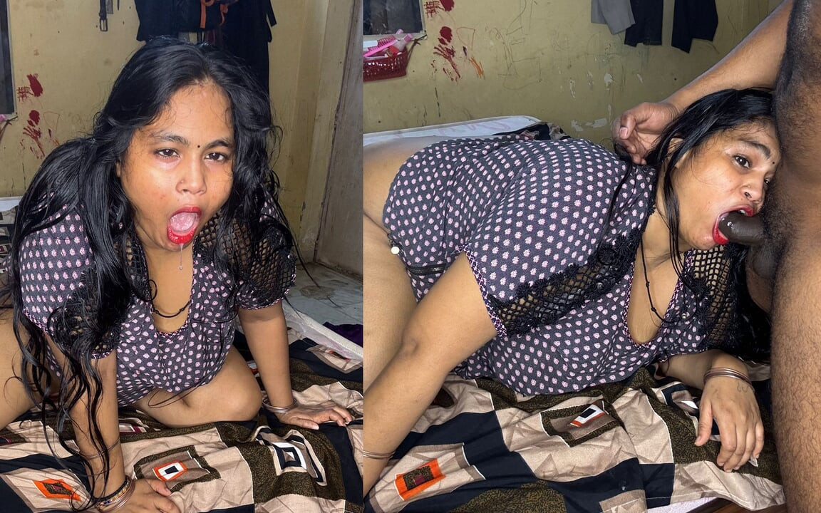 Esposa india da mamada descuidada a marido real pareja india sexo oral