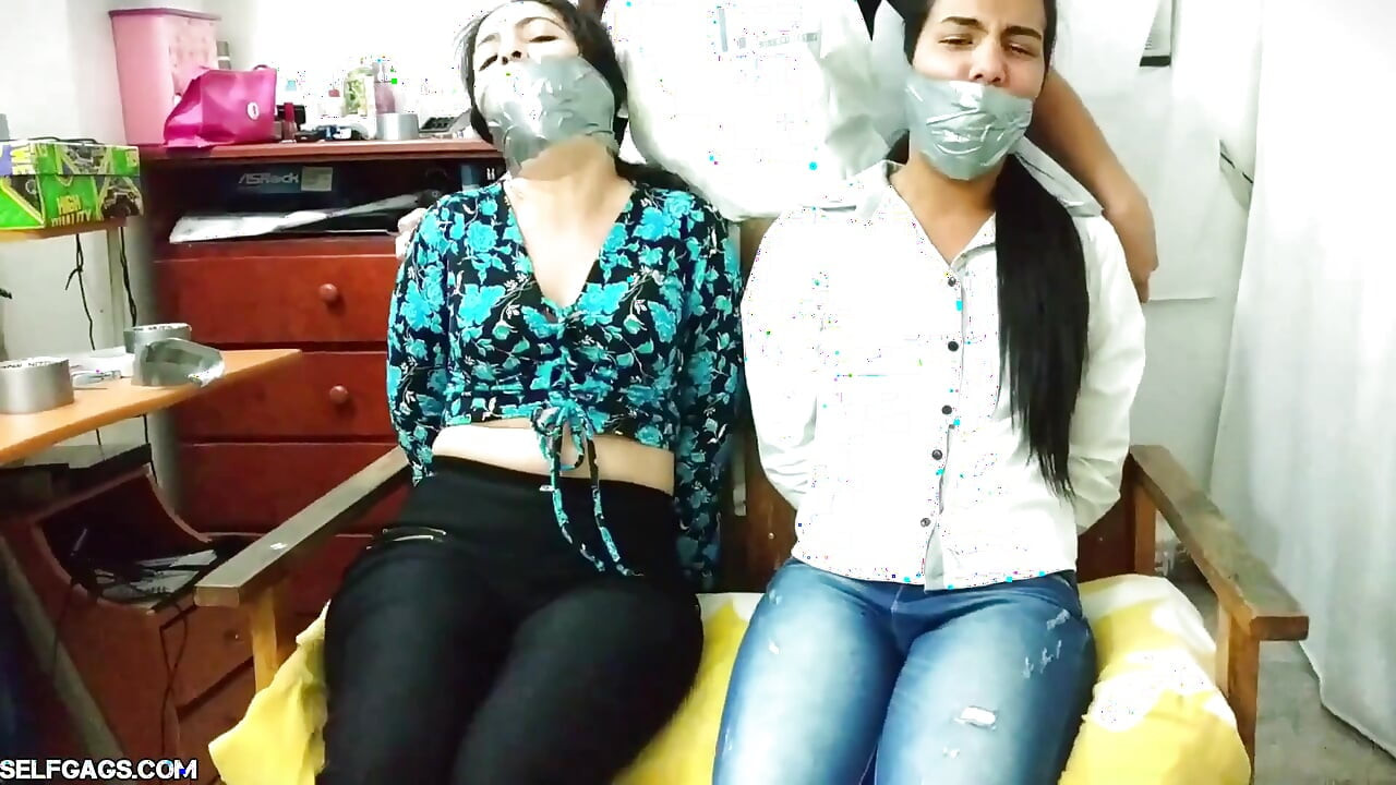 Gagged with Each Other's Stinky Socks and Foot Worshipped by Stepmom!
