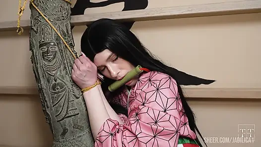 Si lesbian imut pixie lagi asik scissor sama nezuko kamado. Demon Slayer