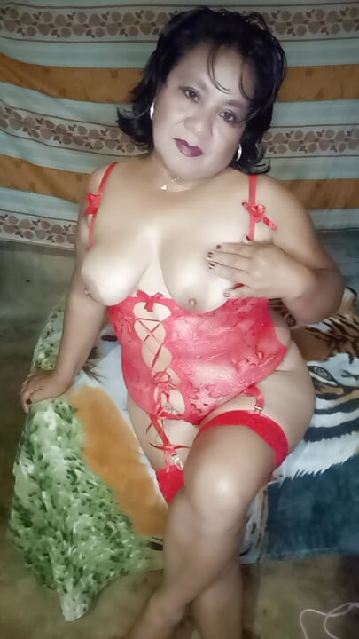 afternoon in red lingerie