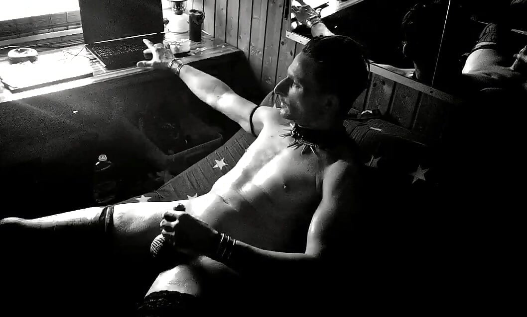 Hard oiled cock