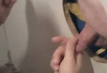 Glory Hole Fat Old Guy with 2 inch Dick