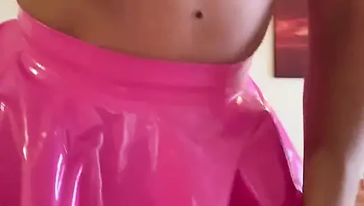 Pink Pvc Skirt Worship