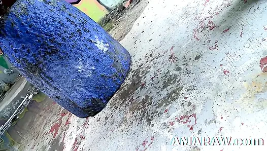 Anal for brunette Afra Red who loves dirty facials