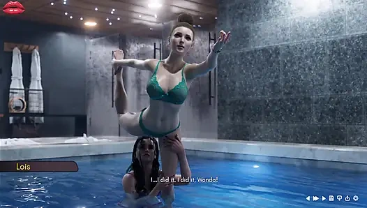 Nyonya Denvers 17 Wanda dan Lois Menghabiskan Waktu Berkualitas Bersama di Swimingpool