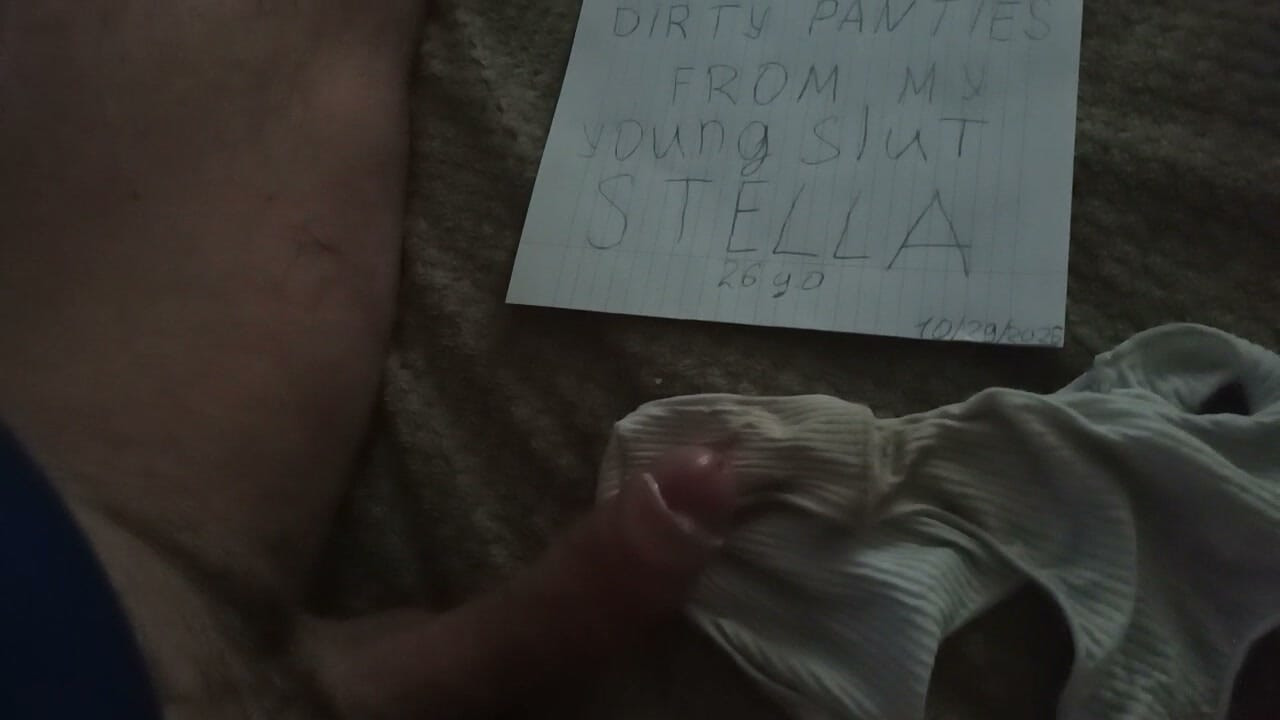 Dirty panties Stella. My young 26 yo female  slut