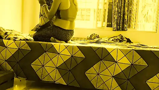 Hard fucking my sweet bhabi with beautiful Sharee at your home.