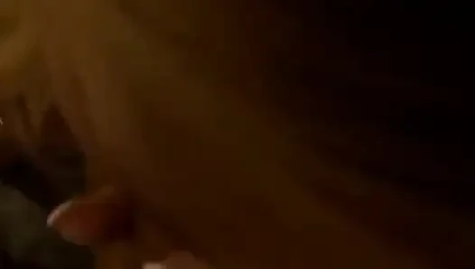 Big dick camera man gets a suck off from a gorgeous blonde cum slut