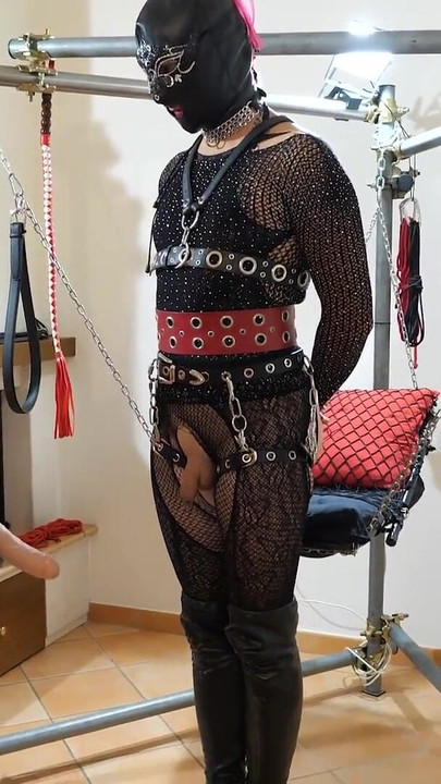 Unforgettable moment from "Behind the Scenes of "Sissy Katryn with a mop in the Ass""