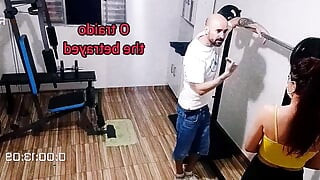 Wife cheating on her husband at the gym behind his back!