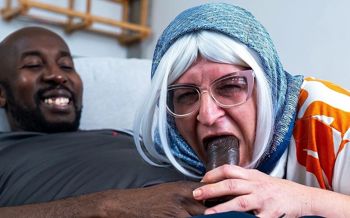 BBW Granny Gets All Holes Stretched by a Big Black Dick