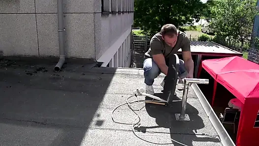 Sexy busty MILF fucked in her pussy and milked on her huge boobs