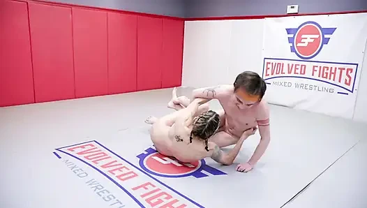 Agatha Delicious Vs Fuck Buck 2 Mixed Wrestling