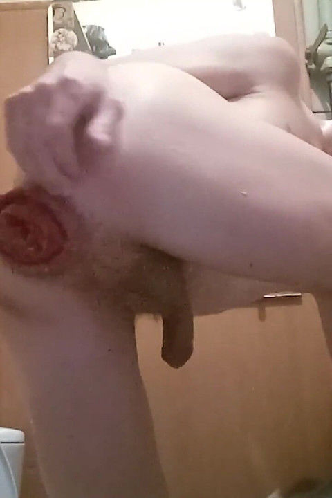 Huge Bottle in My Sweet Young Ass and Anal Prolapse