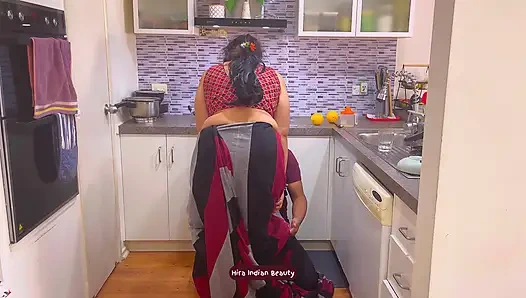 Sari-sex - lautes muschilecken - hardcore-gesichtsficken und missionarsstellung mit dem bruder des devar ehemanns