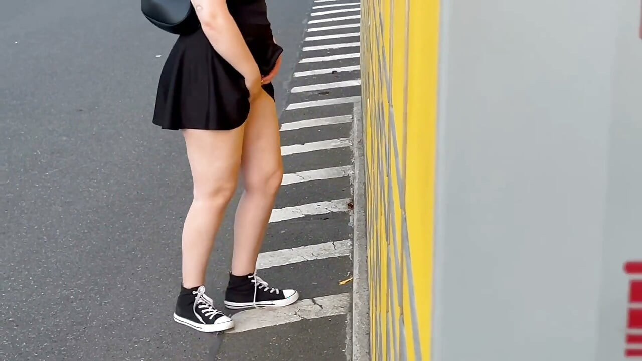 Female Exhibitionist: at the Parcel Locker