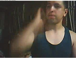 Straight guys feet on webcam #295