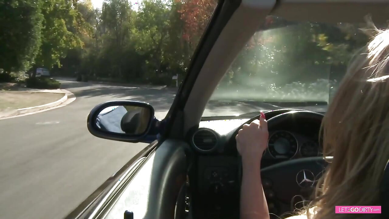 Blonde bombshell with amazing tits fucks the radio host