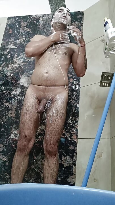 indian desi man enjoy sex and shower with police