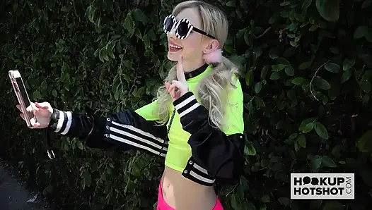 Skinny blonde teen chanel shortcake gets banged hard by hookup hotshot