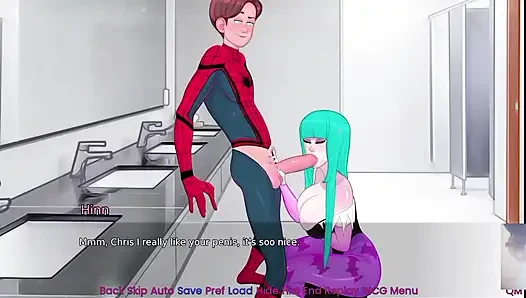 HINATA FROM NARUTO IS SURPRISED! I FUCK HER IN SPIDERMAN COSTUME.