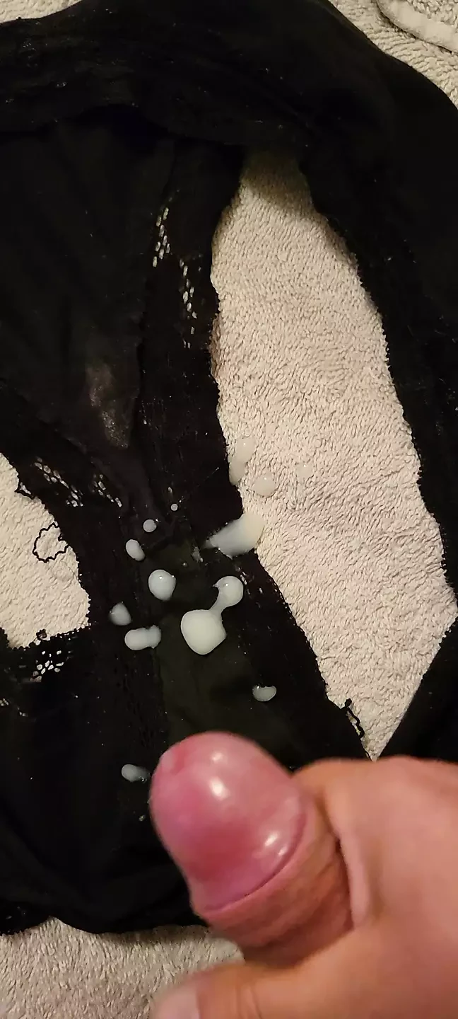 Black dirty panties