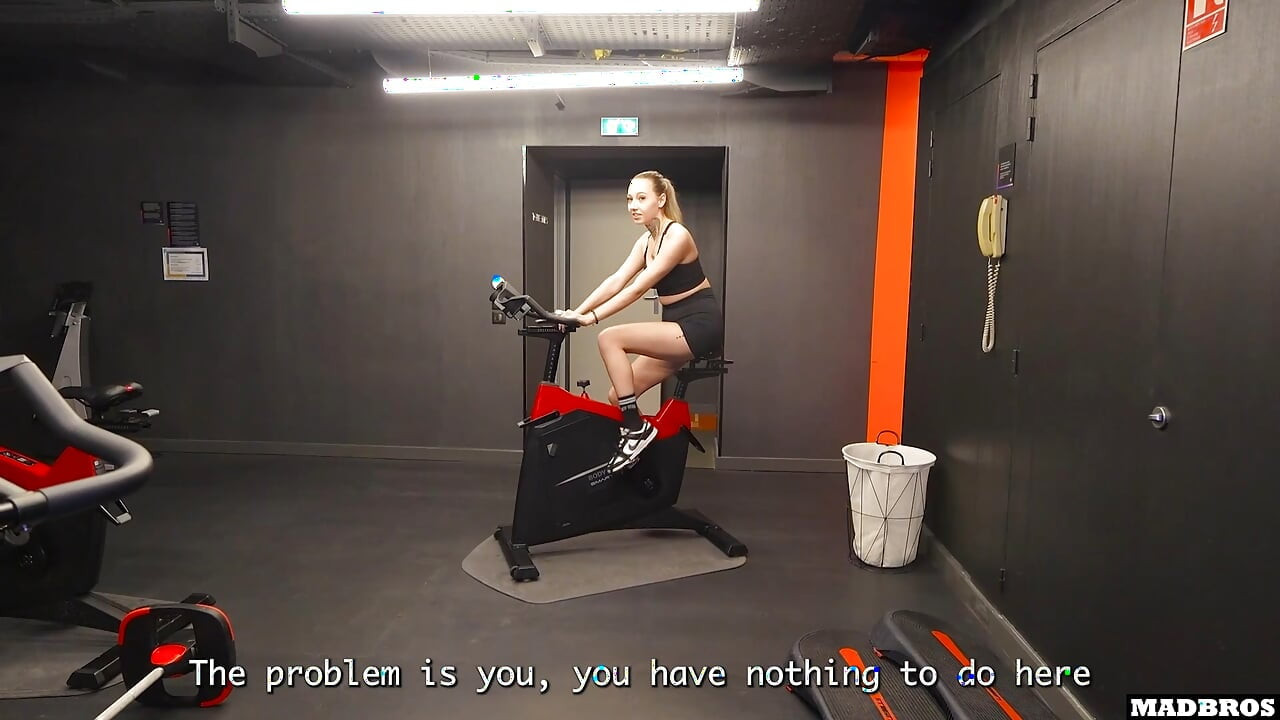 Rude French Blonde Apologized By Getting Pounded In Anal And DP Inside A Fitness Club !!!