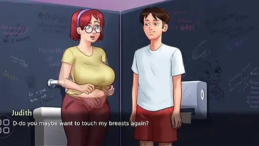 Teen girl showing her boobs