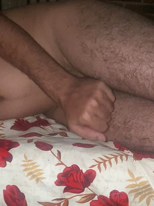 Massage dick hard enjoy guy