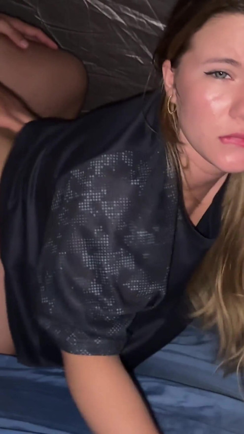 Blonde caught MASTURBATING at school camp - ANAL and VAGINAL fucking | Clip 2