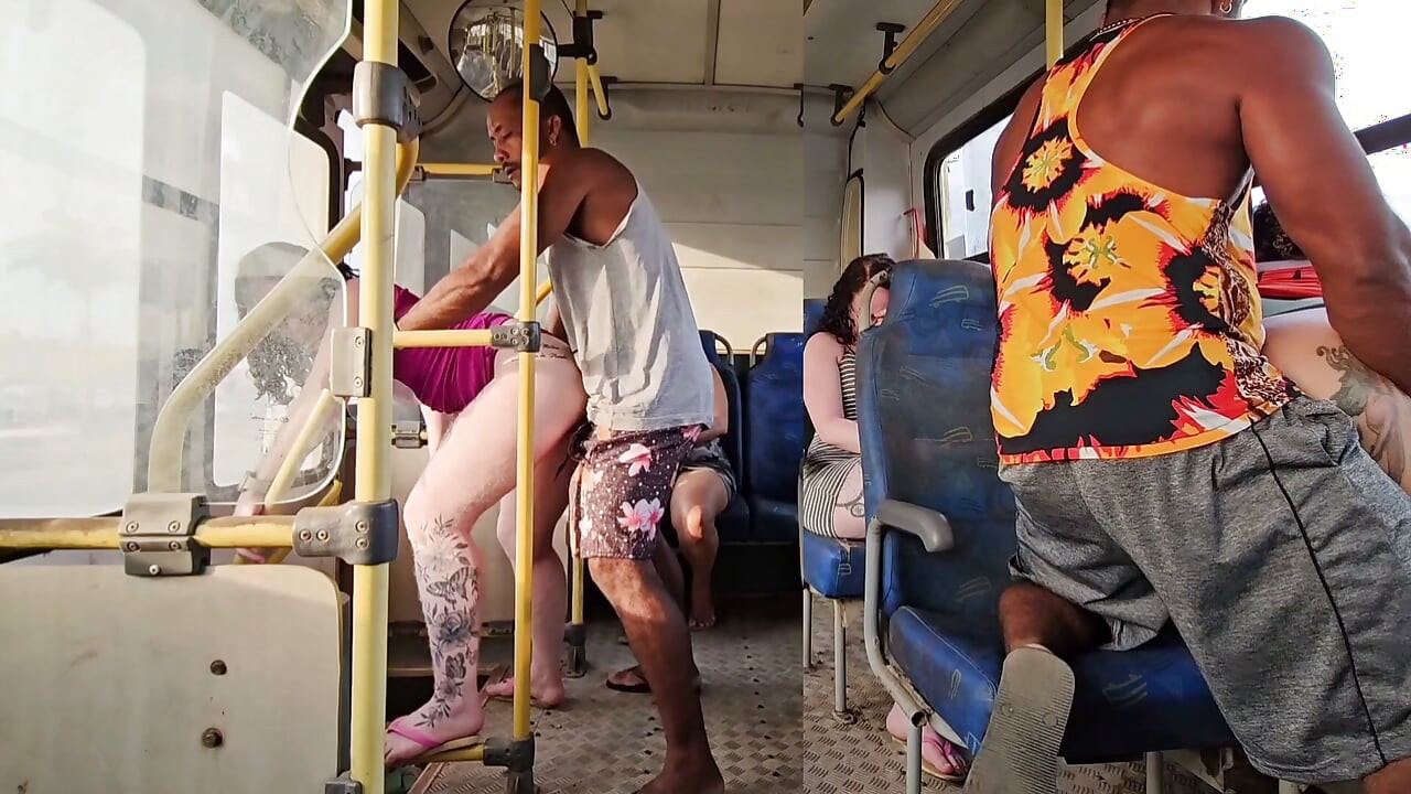 THERE WAS A LOT OF BITCHING DURING THE BUS TRIP TWO COUPLES FUCKING