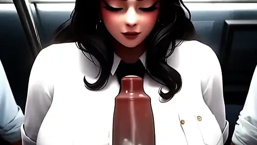 Surprise Titty Inspection On The Subway