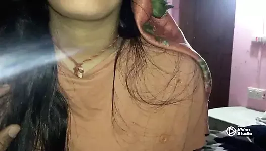 Viral TikTok girl fucking hard with her bf in Hindi voice