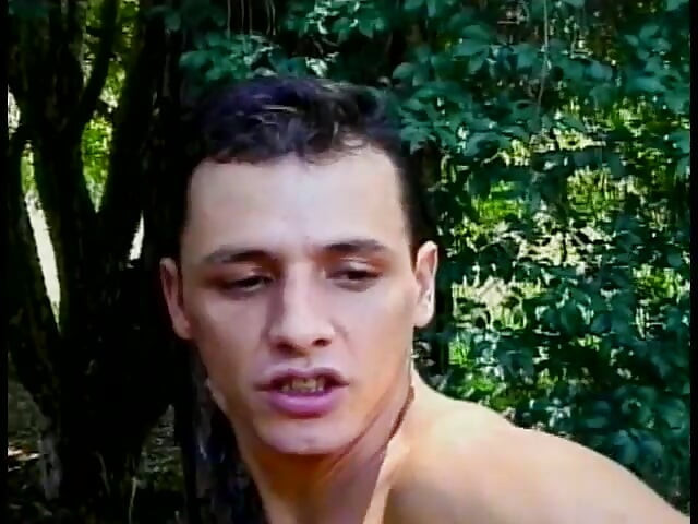 Bottom boy sucks on trannys long stiff cock then gets fucked