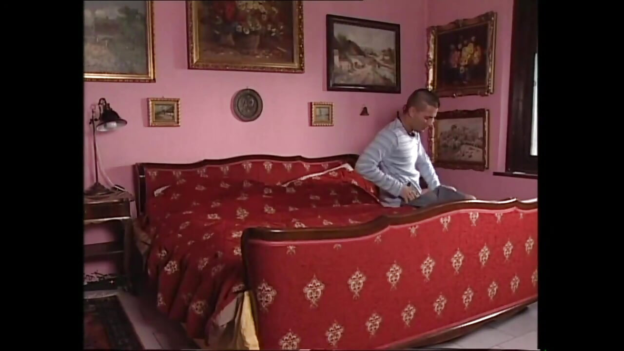 Fantastic Sexy Brunette MILF Moves Panties and Fucks Huge Vintage Cock That Cums in Her Mouth