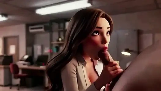 Copy Room Slut - Horny office girl gets fucked in the copy room