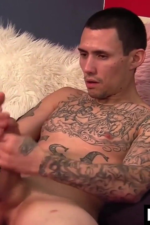 Tattooed Mario Xes Enjoys Rubbing His Cock