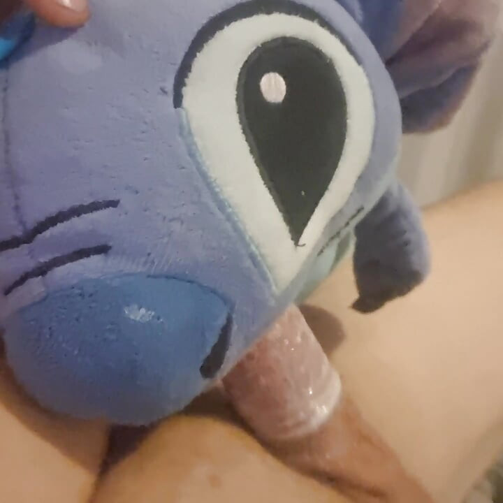 Plushie sucking my cock