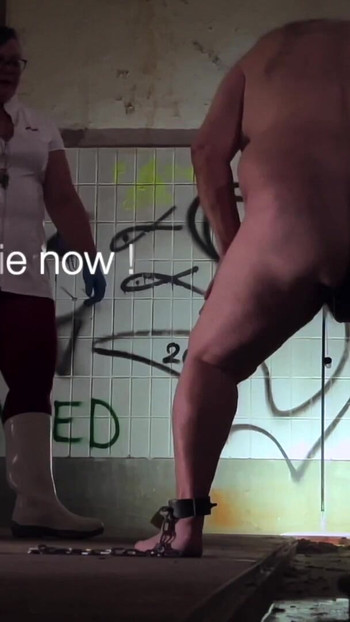 Unforgettable moment from "Dominatrix Mistress April - A Slaves Bath"