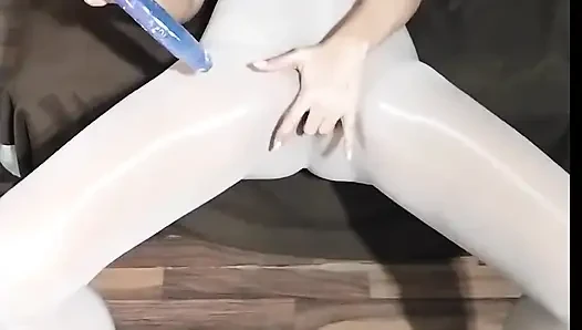 Playing Hard and Squirting Thru My New Seamless Pantyhose