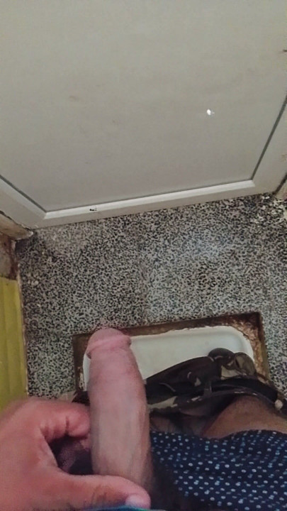 Masturbation in the bathroom