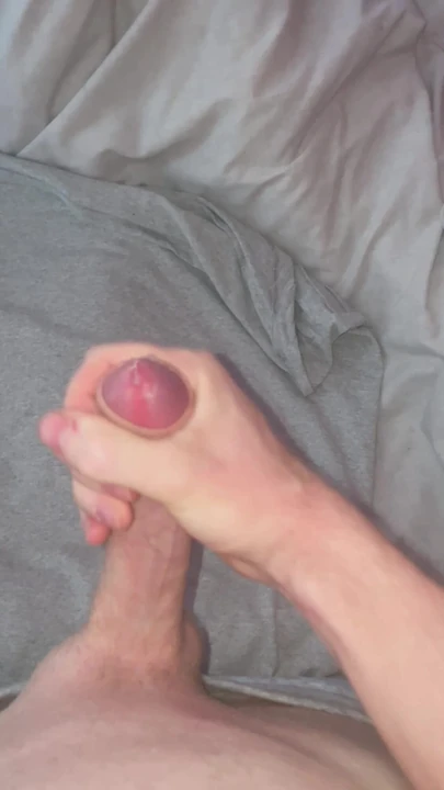 Twink moans while cumming lots of cum