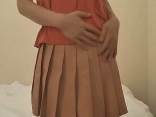 middle-aged asian's crossdressing movie 17