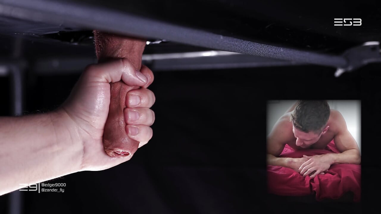 Watch Zander Fly and His Massive Uncut Canon Throbbing While He Thrusts It Through the Hole in My Milking Table