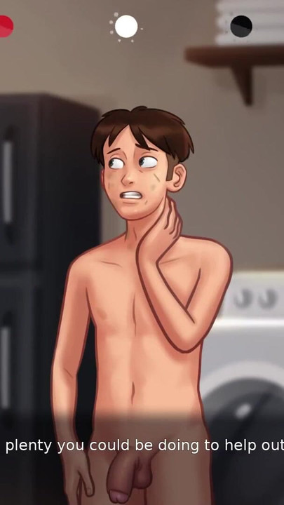 Powerful moment from "My stepmother sees my huge cock and falls in love, she wants to suck it (Summertime Saga #16) - Jazziuu"
