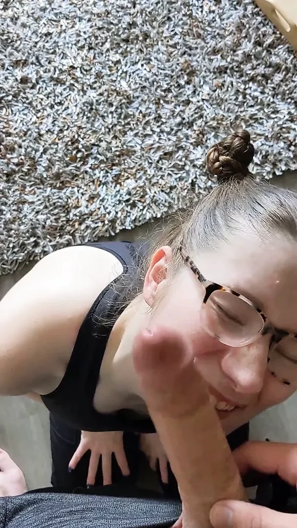 Nerdy Slut Gets Her Throat Stuffed
