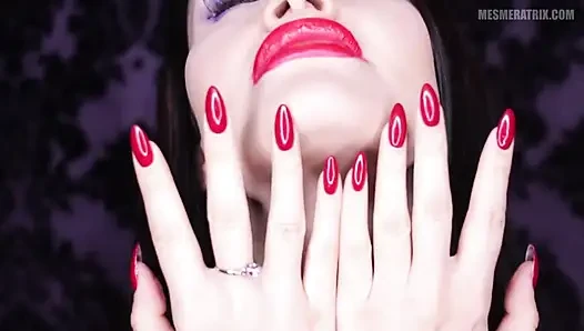 Mesmerizing red nails